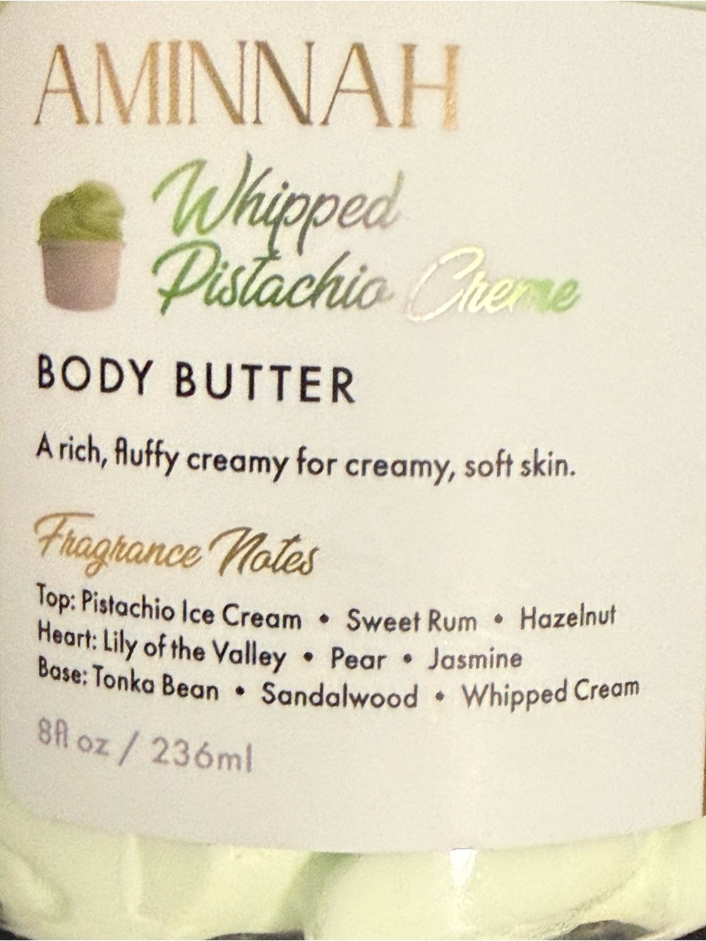Aminnah bundle “whipped Pistachio creame” Body Butter and Sprinkle Donuts spoon! - Picture 2 of 7